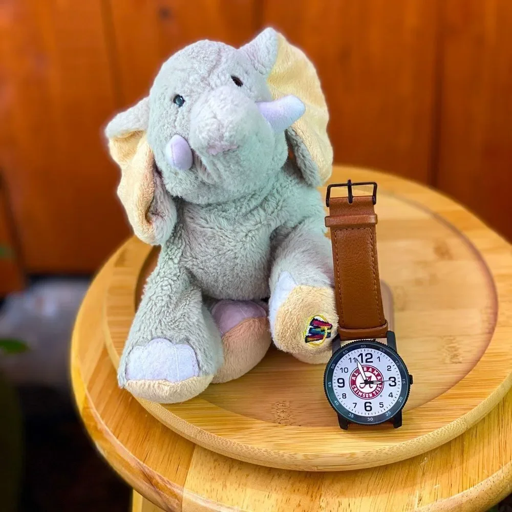 NWT Alabama Crimson Tide watch and elephant plush toy combo for the Roll Tide!!